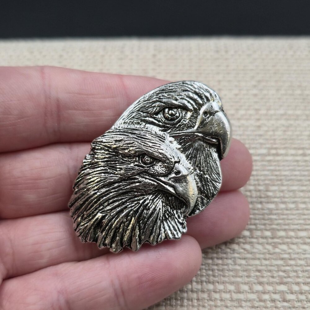 Double Head Eagle Pin Brooch B1001